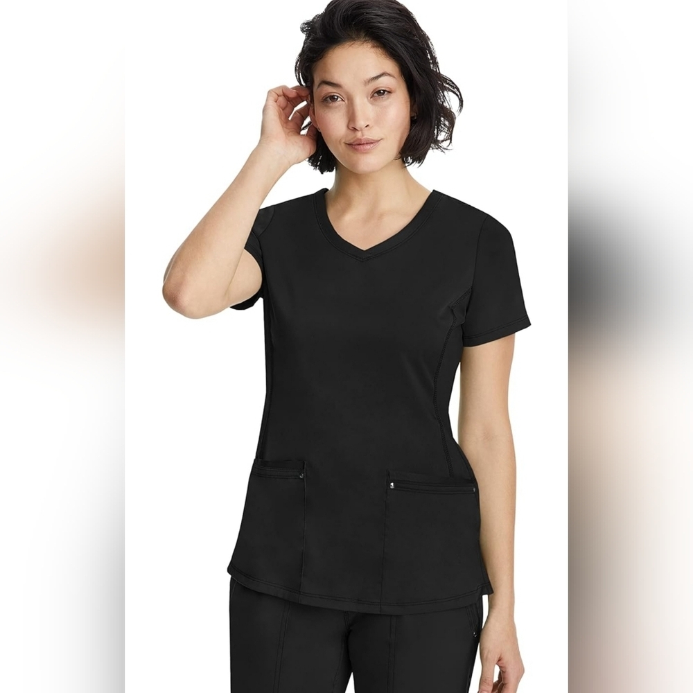 Womens Black scrub top